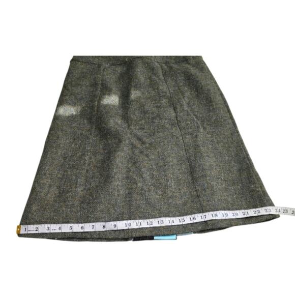 Tyler Boe Tweed Skirt Button Front A-Line Aline Academic Dark Academia Preppy - Picture 3 of 9